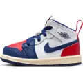 Jordan 1 Mid-sko til babyer/småbørn - hvid
