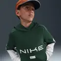 Nike Multi Dri-FIT-hættetrøje i fleece til større børn - grøn