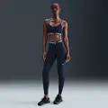Nike Pro-leggings med mesh-paneler og mellemhøj talje til kvinder - blå