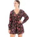 Superdry Printed V Tea Langærmet Kort Kjole