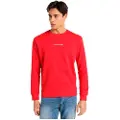 LOIS Jeans Lois Jeanstil mænd. 165773867 Basic sweatshirt med trykt tekst på brystet i rødt (M), Casual, Bomuld, Lange ærmer