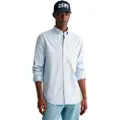 Gant Ganttil mænd. 3000300 Pinpoint Regular Fit Oxford-skjorte blå (3XL), Casual, Party, Bomuld, Klassisk, Lange ærmer, Bæredygtig