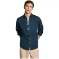 Pepe Jeans Pepe Jeanstil mænd. PM308728 Manley navy skjorte (M), Casual, Bomuld, Lange ærmer, Blå
