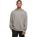 Build Your Brand Acid Washed Oversized Hættetrøje