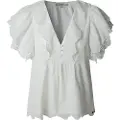 Pepe Jeans Pepe Jeanstil kvinder. PL305023 Bluse Dame hvid (M), Casual, Bomuld, Korte ærmer