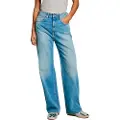 Pepe Jeans Pepe Jeanstil kvinder. PL204731MS7 Straight fit jeans Lexa blå (29/28), Casual, Bomuld, Denim, Bæredygtig