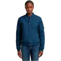 G-Star G-Startil kvinder. D26505-D712-1023 Navy quiltet bomberjakke (XS), Casual, Genanvendt polister, Bæredygtig, Blå