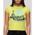 Superdry Varsity Burnout Cap T-shirt Med Korte ærmer