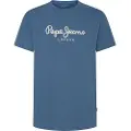 Pepe Jeans Pepe Jeanstil mænd. PM509428 Abel T-shirt blå (M), Casual, Korte ærmer, Økologisk bomuld, Bæredygtig