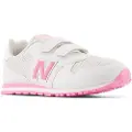 New Balance New Balancetil piger. PV500V1 Træningssko 500 Hook & Loop hvid, (31), Fast, Ruskind, Velcro, Casual, børnetøj