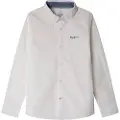 Pepe Jeans Pepe Jeanstil drenge. PB302699 Skjorte Camdem hvid (4 Años), Casual, Bomuld, Lange ærmer, Bæredygtig, børnetøj