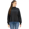 G-Star G-Startil kvinder. D25218-D771-9119 Boxy Mock-jumper sort (XXS), Casual, Bomuld, Lange ærmer