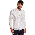 LOIS Jeans Lois Jeanstil mænd. 145323840 LOIS JEANS - Langærmet skjorte med hvidt miniprint (3XL), Casual, Bomuld, Lange ærmer