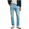 Pepe Jeans Pepe Jeanstil mænd. PM207390NC6 Jeans i taper fit Stanley blå (29/30), Casual, Bomuld, Denim, Bæredygtig