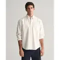 Gant Ganttil mænd. 3240051 Heritage Relaxed Fit Oxford-skjorte hvid (3XL), Casual, Lange ærmer, Økologisk bomuld, Bæredygtig
