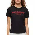 Superdry Sport Luxe Graphic Fitted T-shirt Med Korte ærmer