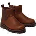 Timberland Timberlandunisex til børn. TB0A28NR9311 Courma Kid Mid chelsea ankelstøvler i brunt læder (24), Fast, Lynlås, Casual, børnetøj