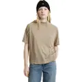 G-Star G-Startil kvinder. D25051-D703-B736 Saddle Sleeve Boxy T-shirt brun (M), Casual, Viscose, Korte ærmer