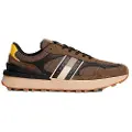 Tommy Hilfiger Tommy Jeanstil mænd. EM0EM01537 Grønbrune sneakers i teknisk læder (45), Fast, Blonder, Casual