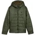 Puma Essentials Hooded Padded Jacket Youth, Clothing, Dark Olive, 9-10Y