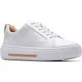Clarks Clarkstil kvinder. 26183050 Hollyhock Walk lædersko hvid (37.5), Fast, Blonder, Casual