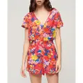 Superdry Beach Playsuit Kortærmet Kort Kjole