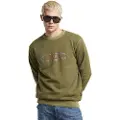 G-Star G-Startil mænd. D25101-D688-D033 Destroyed sweatshirt grøn (M), Casual, Økologisk bomuld, Bæredygtig