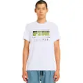 G-Star G-Startil mænd. D26042-336-110 Flyer Graphic T-shirt hvid (XL), Casual, Økologisk bomuld, Bæredygtig