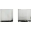 Blomus Vandglas MERA sæt med 2 stk, 200 ml, røget glas, Blomus