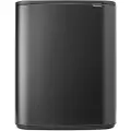 Brabantia touch top affaldsspand BO TOUCH BIN 2x 30 l, selvsikker grå, stål, Brabantia