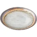MIJ Middagstallerken AKANE GREY 24 x 20 cm, grå, oval, keramik, MIJ