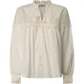 Pepe Jeans Pepe Jeanstil kvinder. PL305014 Bluse Bernadette hvid (L), Casual, Bomuld, Lange ærmer