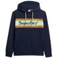 Superdry Venue Logo Stripe Relaxed Hættetrøje