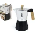 Quttin Kaffemaskine Induktion Aluminium Træhåndtag 12 Kopper