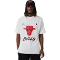 New Era Chicago Bulls Nba Script Mesh T-shirt Med Korte ærmer