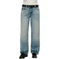 Superdry Superdrytil kvinder. W7011200A Blå jeans med brede ben i mellemhøjde (32/32), Casual, Denim, Økologisk bomuld, Bæredygtig