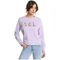 Victorio & Lucchino Victorio & Lucchino, V&Ltil kvinder. 360008040 Broderet sweatshirt med lilla blomst (M), Casual, Bomuld, Lange ærmer