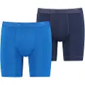 Puma Sport Microfiber Long Boxers (2-Pack) Men, Clothing, Blue Combo, 3
