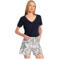 LOIS Jeans Lois Jeanstil kvinder. 217332509 Denimshorts i mom fit - langt snit med flerfarvet paisleyprint (32), Casual, Bomuld
