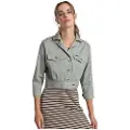 LOIS Jeans Lois Jeanstil kvinder. 470702255 Grøn jakke (XL), Casual, Bomuld, Korte ærmer