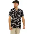 Superdry Open Collar Print Kortærmet Skjorte