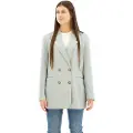 Pepe Jeans Pepe Jeanstil kvinder. PL402305 Sharon grøn blazer (L), Casual, Lange ærmer, Lyocell