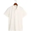 Gant Ganttil mænd. 2062025 Tonal Shield Polo Shirt Off White (3XL), Hvid, Casual, Bomuld, Klassisk, Korte ærmer