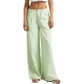Pepe Jeans Pepe Jeanstil kvinder. PL211649 Monna grønne bukser (M), Casual, Lyocell, Bæredygtig
