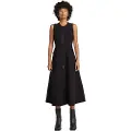 G-Star G-Startil kvinder. D23605-9285-6484 Corset Flare-kjole sort (XXS), Casual, Polyester, Uden ærmer/stropper, Bæredygtig
