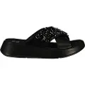 FitFlop F-mode Jewel-deluxe Leather Flatform Cross Klipklapper
