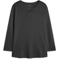 Ecoalf ECOALFtil kvinder. MCWGATSBEJA00824W24-299 T-shirt Beja grå (XS), Casual, Lange ærmer, Økologisk bomuld, Bæredygtig