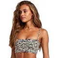 RVCA Zebra Bandeau And Ch Bikinitop