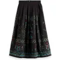 Scotch & Soda Geo Embroidered Midinederdel