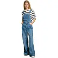 Pepe Jeans Pepe Jeanstil kvinder. PL230515 Sabrina-langærmet blå (XS), Casual, Bomuld, Denim, Uden ærmer/stropper, Bæredygtig